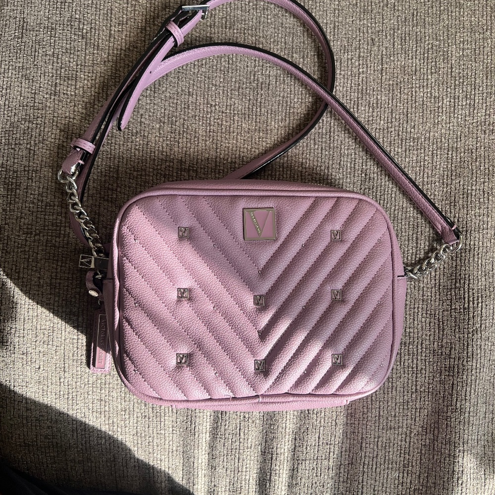 The Victoria Top-Zip Crossbody Bag Lilac